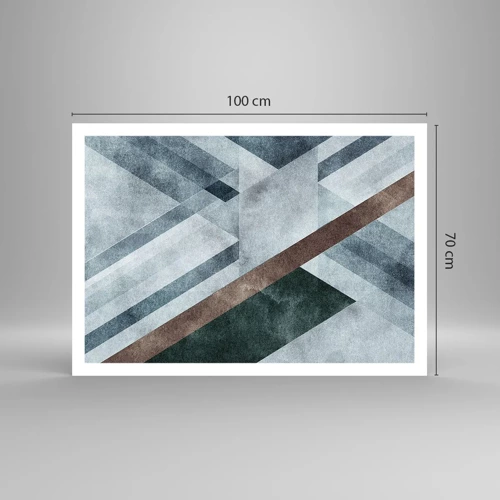 Plakat - Sofistikeret elegance i geometri - 100x70 cm