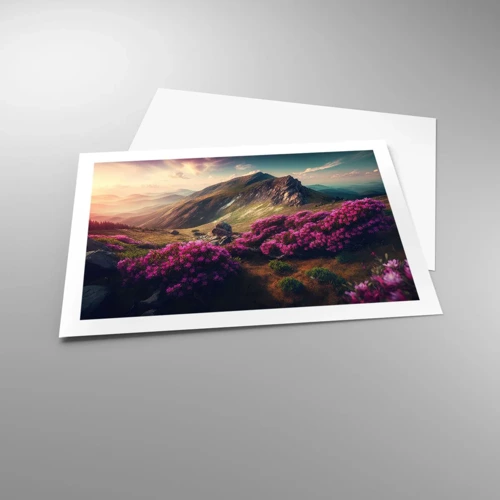 Plakat - Sommer i bjergene - 70x50 cm