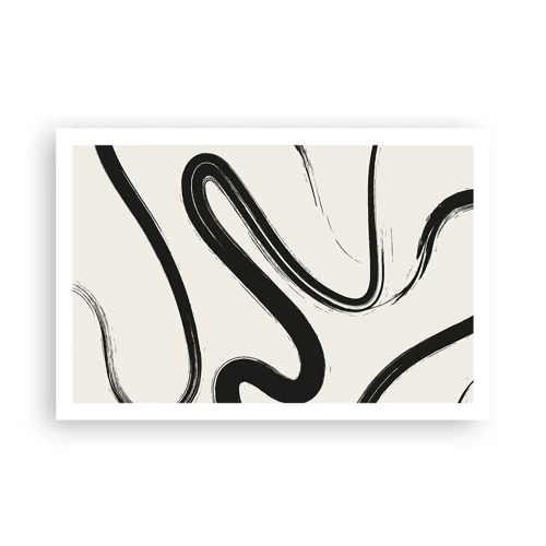 Plakat - Sort og hvid fantasifuldhed - 91x61 cm