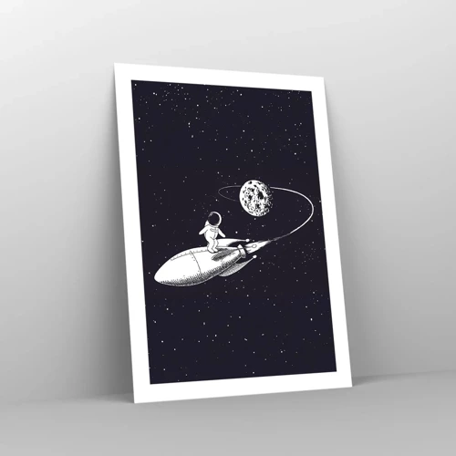 Plakat - Space surfer - 50x70 cm