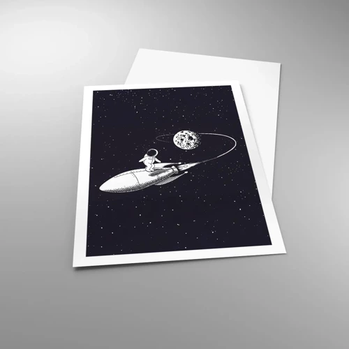 Plakat - Space surfer - 61x91 cm