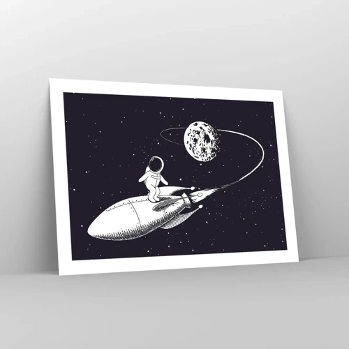 Plakat - Space surfer - 70x50 cm