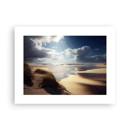 Plakat - Strand, vild strand - 40x30 cm