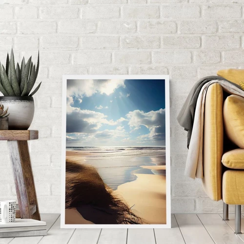 Plakat - Strand, vild strand - 50x70 cm