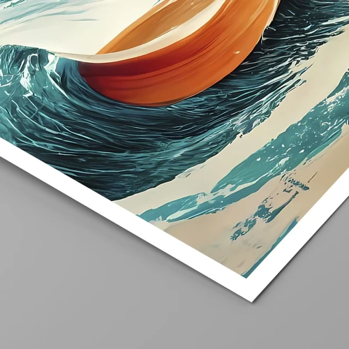 Plakat - Surferens drøm - 40x40 cm
