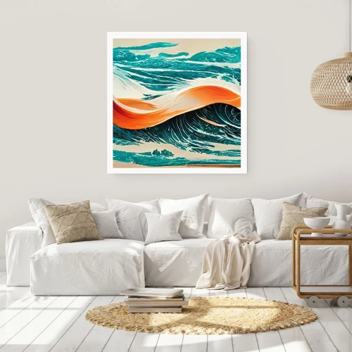 Plakat - Surferens drøm - 40x40 cm