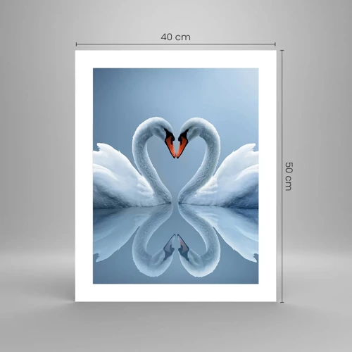 Plakat - Tid til kærlighed - 40x50 cm