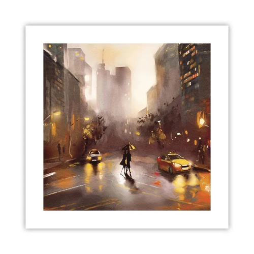 Plakat - Til New Yorks lys - 40x40 cm