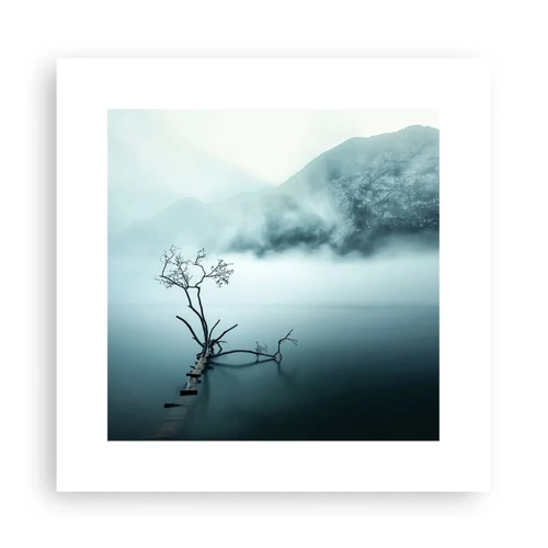 Plakat - Ud af vand og tåge - 30x30 cm