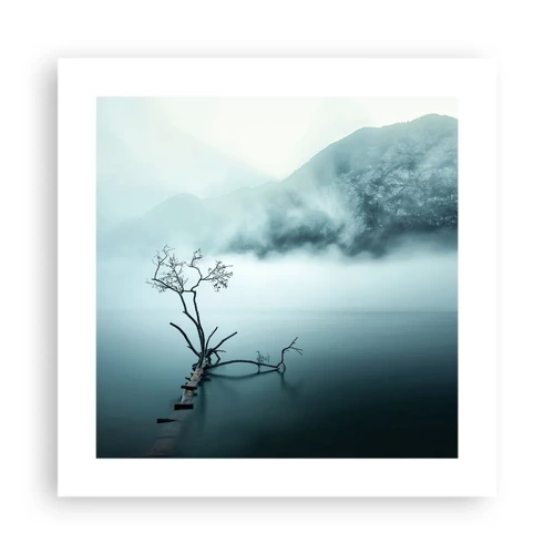 Plakat - Ud af vand og tåge - 40x40 cm