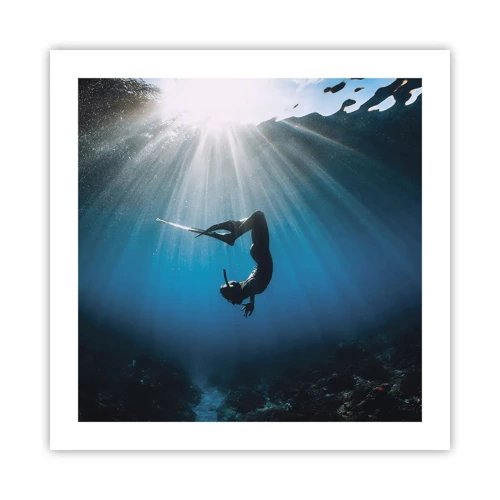 Plakat - Undervandsdans - 50x50 cm