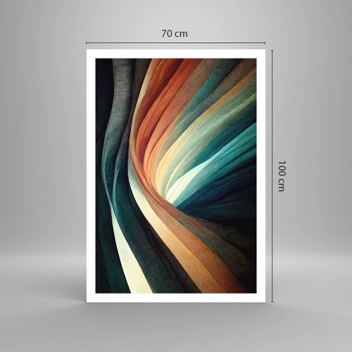 Plakat - Vævet af farver - 70x100 cm