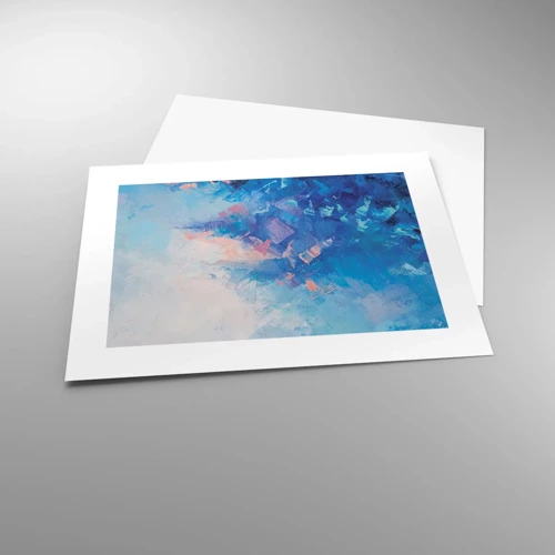 Plakat - Vinter abstraktion - 40x30 cm