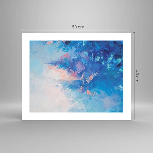 Plakat - Vinter abstraktion - 50x40 cm