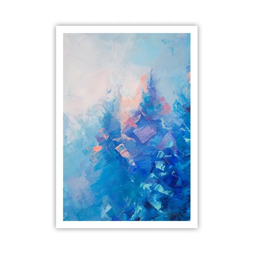 Plakat - Vinter abstraktion - 70x100 cm