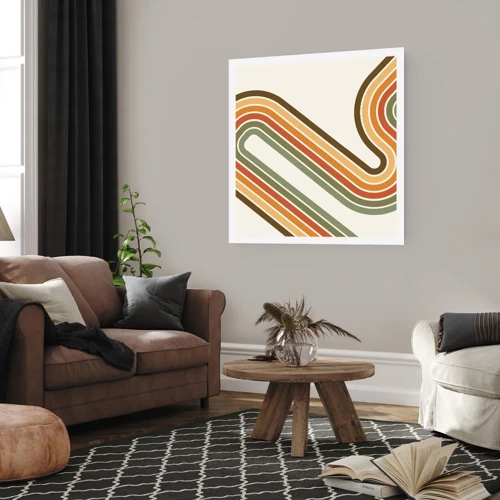 Plakat - Zigzag til destinationen - 50x50 cm