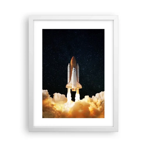 Plakat i hvid ramme - Ad astra! - 30x40 cm