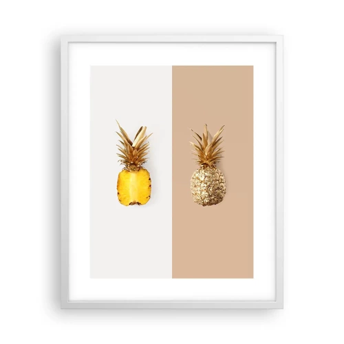 Plakat i hvid ramme - Ananas til os - 40x50 cm