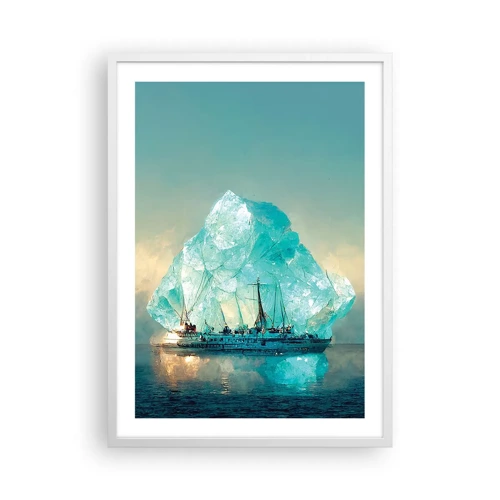 Plakat i hvid ramme - Arktisk diamant - 50x70 cm