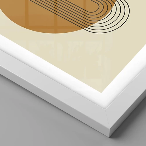 Plakat i hvid ramme - Den perfekte plan - 50x50 cm