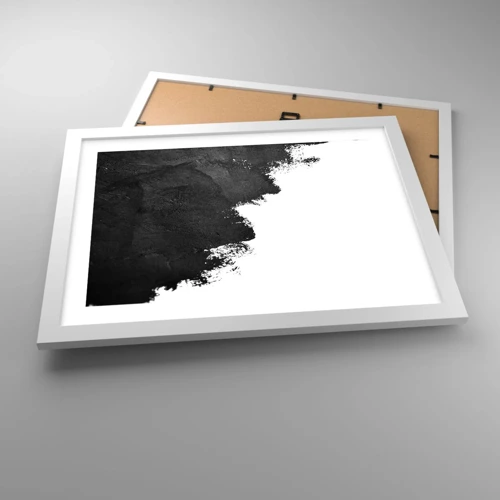 Plakat i hvid ramme - Elementer: jord - 40x30 cm