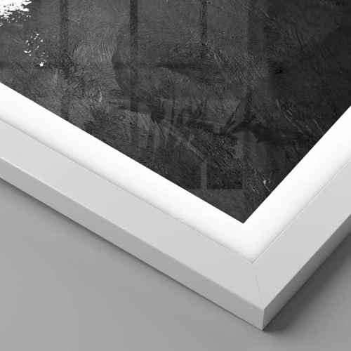 Plakat i hvid ramme - Elementer: jord - 40x30 cm