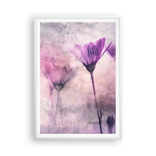 Plakat i hvid ramme - En drøm af blomster - 70x100 cm