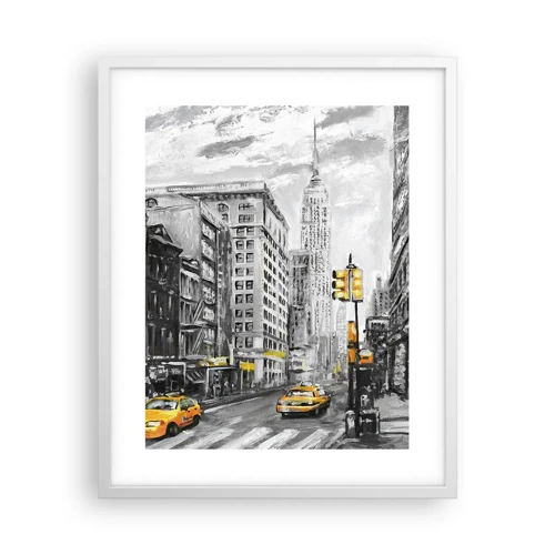 Plakat i hvid ramme - En fortælling fra New York - 40x50 cm