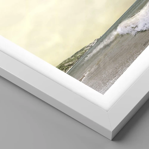 Plakat i hvid ramme - En tropisk drøm - 100x70 cm