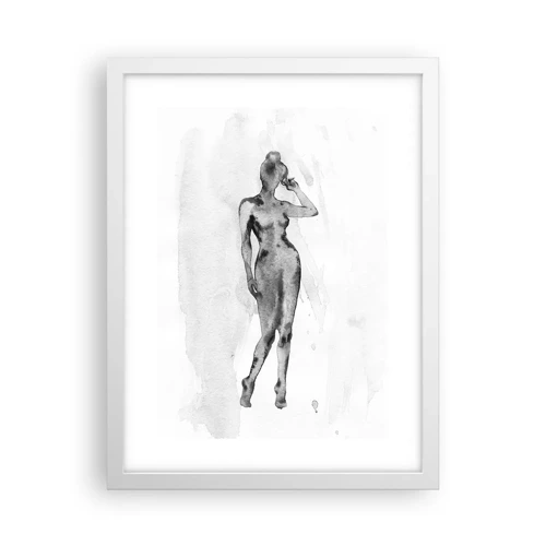 Plakat i hvid ramme - En undersøgelse af idealet om kvindelighed - 30x40 cm
