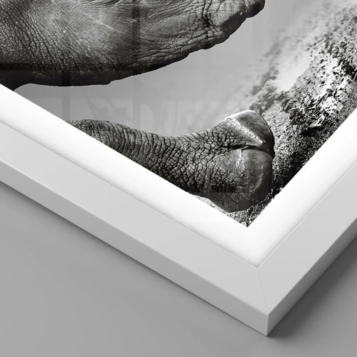 Plakat i hvid ramme - En ustoppeli - 50x50 cm