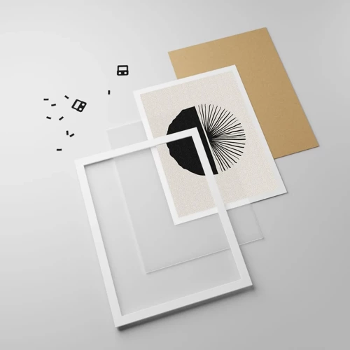 Plakat i hvid ramme - En vifte af muligheder - 30x40 cm