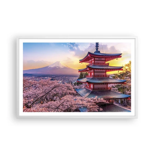 Plakat i hvid ramme - Essensen af ​​den japanske ånd - 91x61 cm