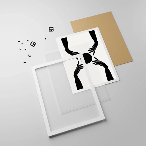 Plakat i hvid ramme - Et hemmeligt tegn - 30x40 cm