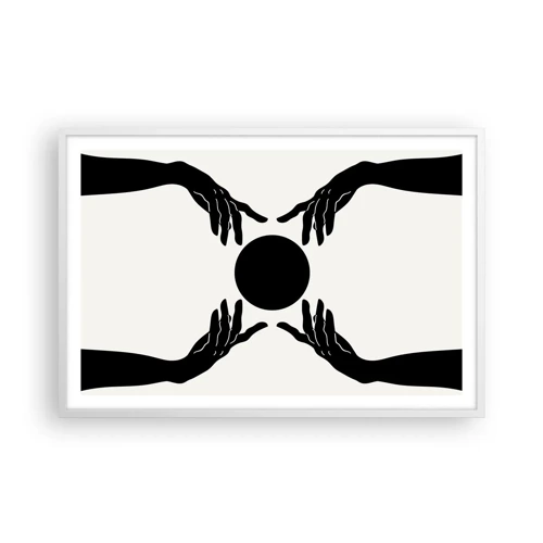 Plakat i hvid ramme - Et hemmeligt tegn - 91x61 cm
