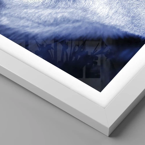 Plakat i hvid ramme - Et hypnotiserende udseende - 50x50 cm