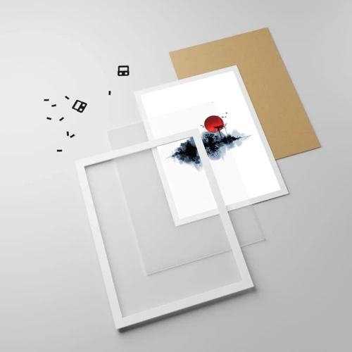Plakat i hvid ramme - Et japansk synspunkt - 50x70 cm