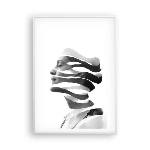 Plakat i hvid ramme - Et surrealistisk portræt - 70x100 cm