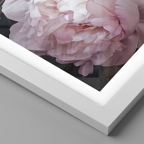 Plakat i hvid ramme - Fastlåst i blomstring - 30x40 cm