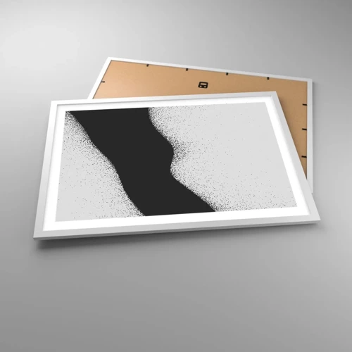 Plakat i hvid ramme - Flydende balance - 70x50 cm