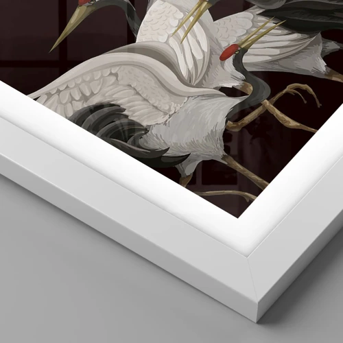 Plakat i hvid ramme - Fugle anliggender - 40x30 cm