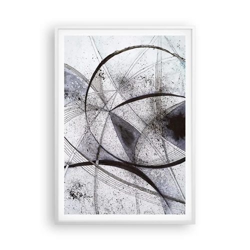Plakat i hvid ramme - Futuristisk fantasi - 70x100 cm
