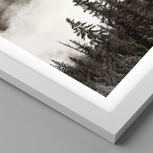 Plakat i hvid ramme - Granit hersker - 50x40 cm