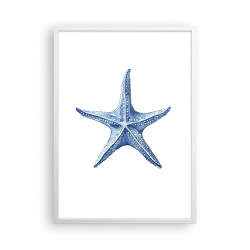 Plakat i hvid ramme - Havets stjerne - 50x70 cm
