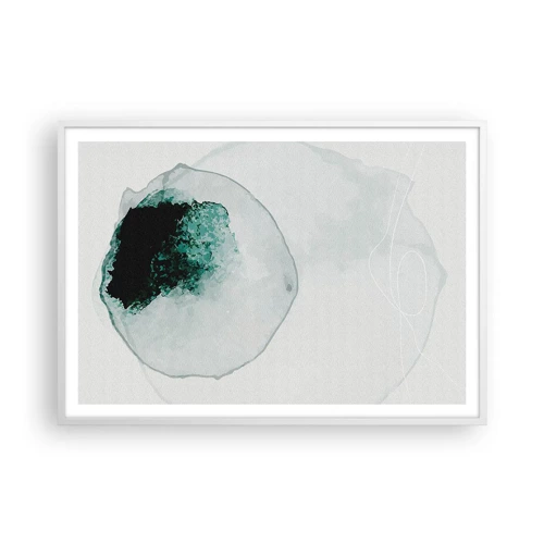 Plakat i hvid ramme - I en dråbe vand - 100x70 cm