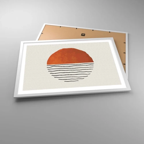 Plakat i hvid ramme - I en japansk atmosfære - 70x50 cm