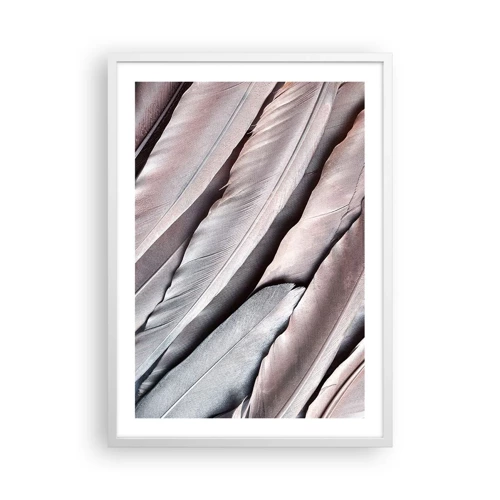 Plakat i hvid ramme - I lyserødt sølv - 50x70 cm