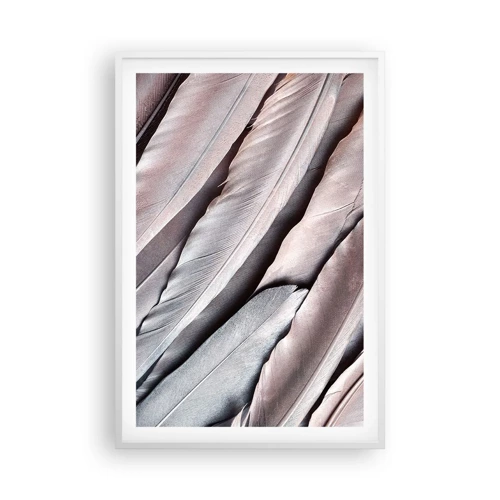 Plakat i hvid ramme - I lyserødt sølv - 61x91 cm