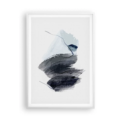 Plakat i hvid ramme - Intensitet og bevægelse - 70x100 cm