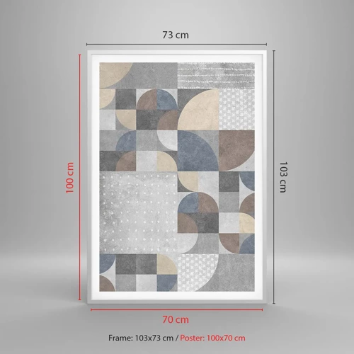 Plakat i hvid ramme - Keramisk fantasi - 70x100 cm